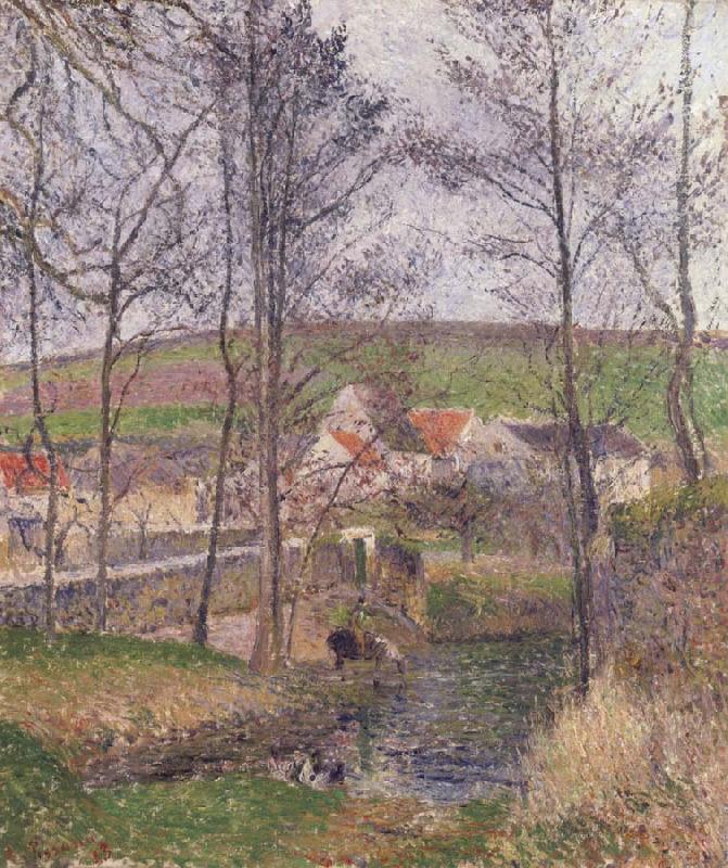 Camille Pissarro The banks of the Viosne at Osny oil painting image